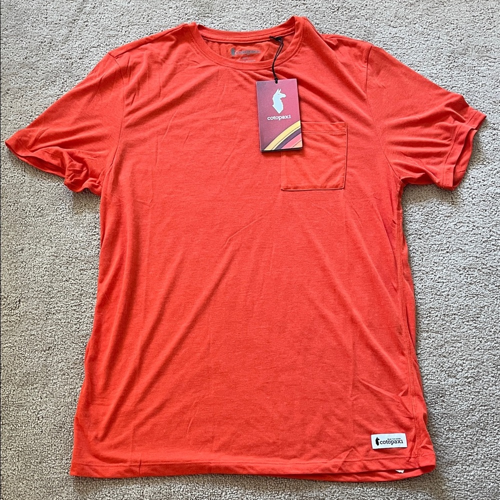 Cotopaxi Men's Vibrant Orange Short Sleeve Tee